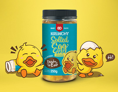 Brand - Baby Duck Krunchy Salted Egg (Mascot & Label)