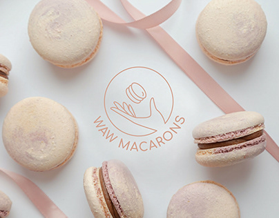 WAW macarons | Logo design