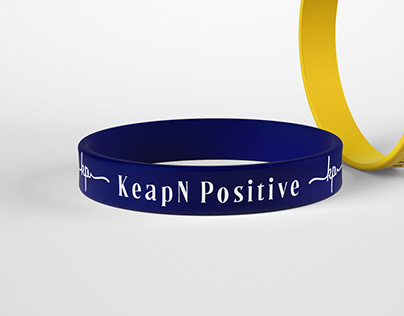 KeapN Positive silicon wristband design