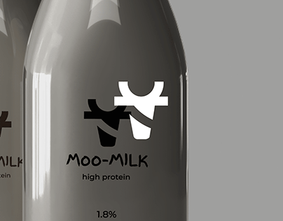 MOO-MILK ( glass packaging)