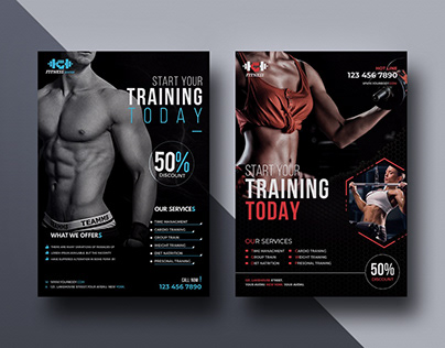 Fitness Gym Flyer & Posters