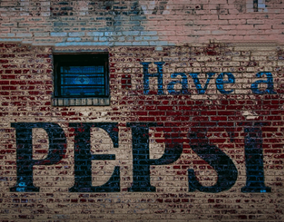 Painted Pepsi Sign in Bibb City