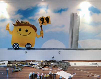 Interior Painting para a empresa digital 99Taxis