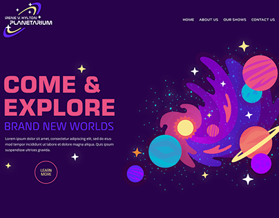 Hylton Planetarium Branding and Website (in progress)