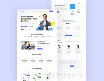 Corporate Agency Landing Page Design Template