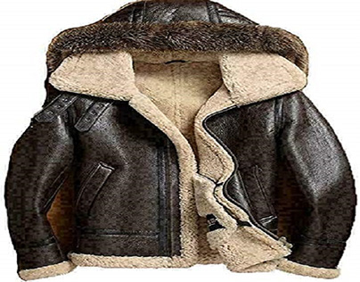 Men's Aviator B3 Real Shearling with Lining Fur Jacket