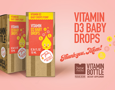 D3 Vitamin - package design for Vitamin Bottle