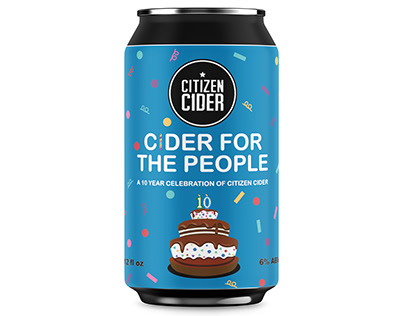 Citizen Cider 10th Birthday Label Challenge