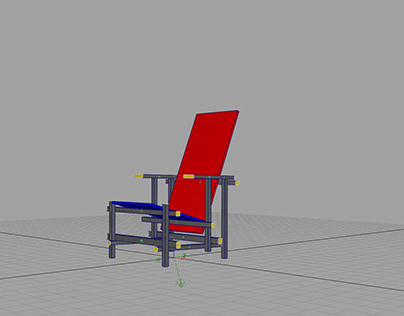 Red - Blue Chair