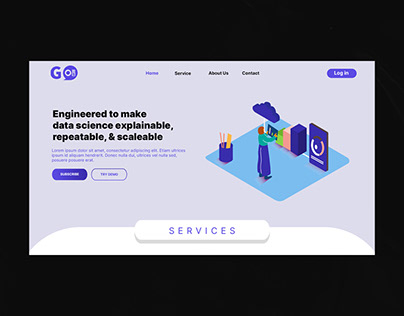 Gorontalo Startup Academy (GSA) Landing Page UI Design