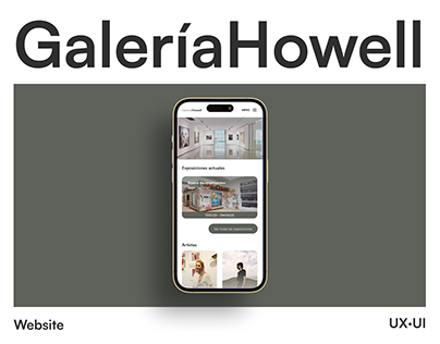 Website UX/UI · Galería Howell