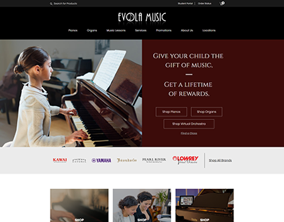 Evola Music - Web Design