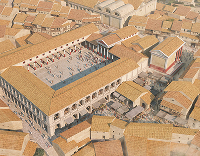Flavian Forum of Termes 2nd century.