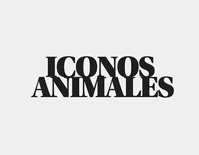 Iconos de animales en peligro de extinción.
