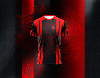 Kaos , Shenlong E-sports Player Jersey Design