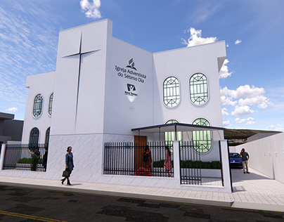 Reforma Fachada Igreja Nova Lima Central / MG, Brasil