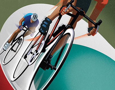Bicycle Race Magazine, Retro Illustration