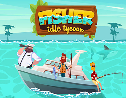 Fisher Idle Tycoon game art