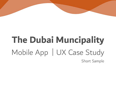 Dubai Municipality UX case study