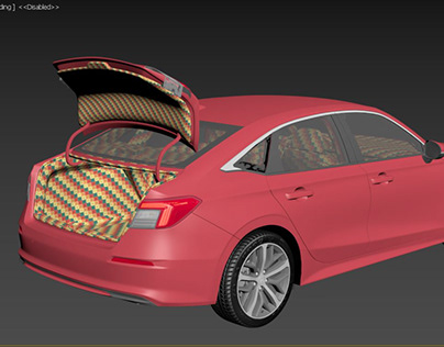 Automotive Interior Modeling (Honda Civic)
