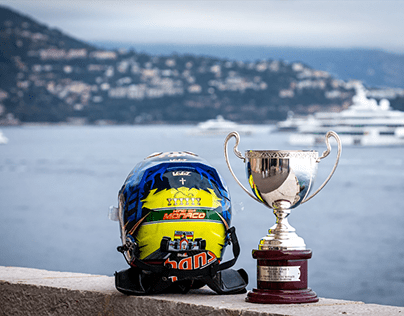 Felipe Drugovich F2 Helmet - Monaco GP 2021