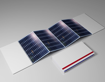 Book style solar panel