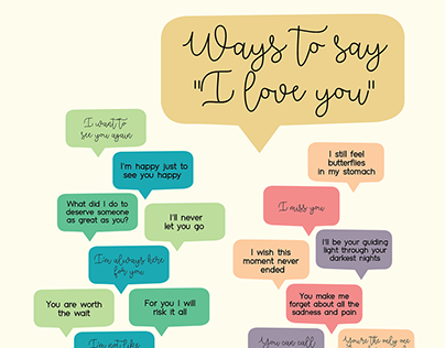 Ways to say "I love you"