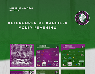 Project thumbnail - Gráfica de voley para Club defensores de banfield