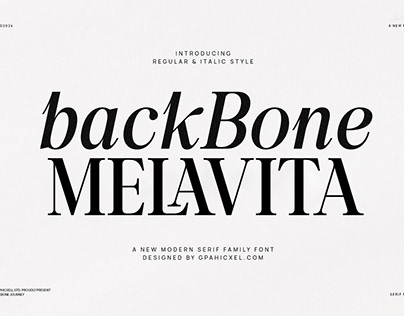 Back Bone Melavita Family Serif Font