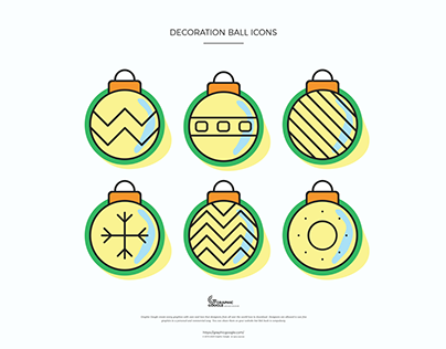 Free Decoration Ball Icons