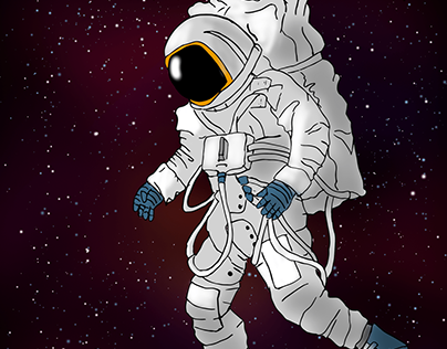Ilustración Astronauta