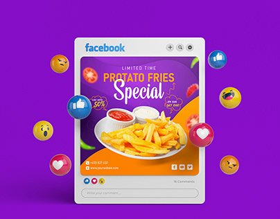 Potato Fries Social Media Kit