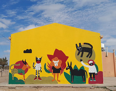 Mural escuela Las Lagunitas, San Luis