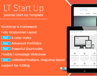StartUp Responsive Business Joomla Template - LTheme