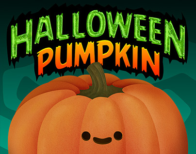 Halloween Pumpkin Face Mock-Up