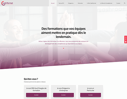 French Training Company Homepage Redesign