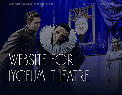 Website design | Lyceum Theatre