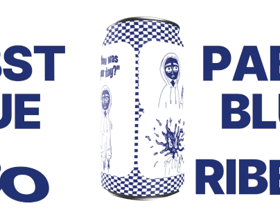Beer Can Design (what if? Pabst Blue Ribbon)