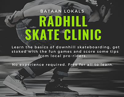 Bataan Lokals: Radhill Skate Clinic Poster