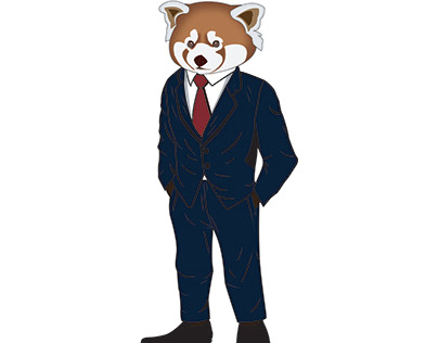 Red Panda Animal Character Desgn