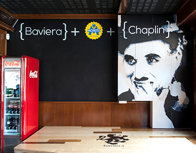 MURAL "Baviera + Moritz + Chaplin"