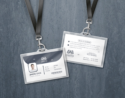 Horizental ID Card Design