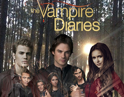 the vampire diaries poster
using Adobe photoshop