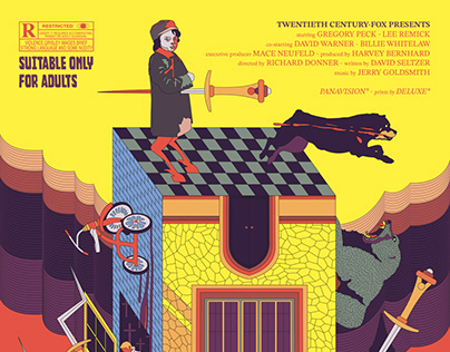 The Omen - Screen Printed Alternative Movie Poster