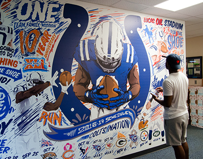 Colts 2016 Schedule Wall Mural