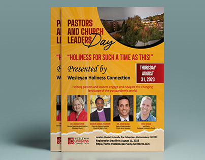 pastor church event flyer design