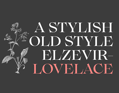 Lovelace Typeface Family with two completely free fonts