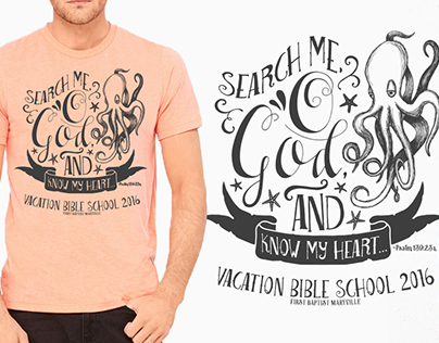 T-Shirt Design | Search Me, O God