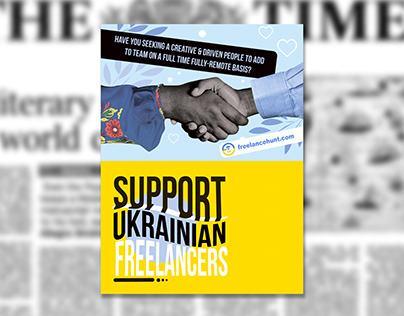 Support Ukrainian freelancers poster