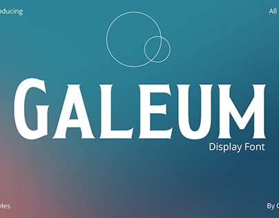 Galeum – Display Serif Font